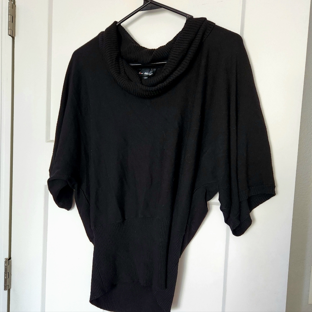 Love Always - Black Short Sleeve Sweater